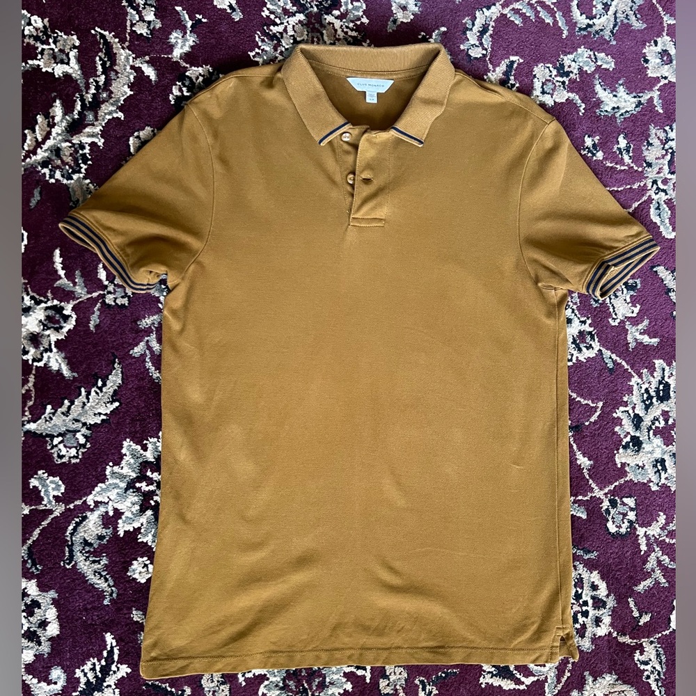 Club Monaco Brown Polo Shirt Classic Design